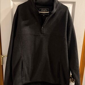 Trinity Charcoal Quarter-Zip Sweater
